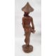 Assorted 20th century Eastern carved figures to include figure in hat carrying jug and basket, - Image 4 of 9