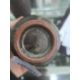 Studio stoneware bottle vase, slightly ribbed cylindrical body, 12cm high, impressed mark, pair slip - Image 3 of 7