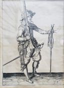 After Jacob de Gheyn (1565-1629) Copperplate engraving 