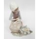 Lladro porcelain figure of boy with flute, 20cm high and another of girl seated with lamb (2) - Image 7 of 10