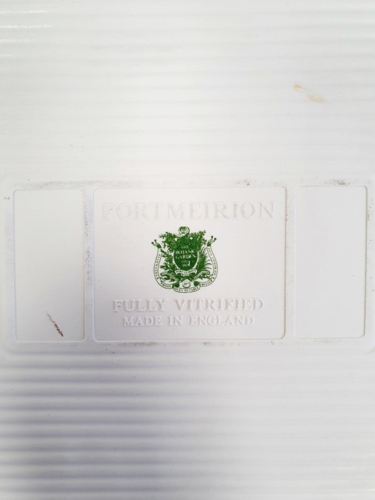 Two Portmeirion rectangular casserole dishes, teapot, circular dish, six coffee cups and saucers and - Image 3 of 14