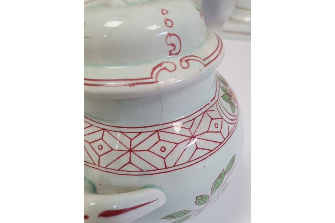 Two Masons ironstone pottery ginger jars and covers, Adams 'Calyx' ware two-handled vase and - Image 7 of 15