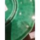 Pair 19th century Thomas Till green glazed majolica dessert plates and matching oval dish, 29cm wide - Image 4 of 10