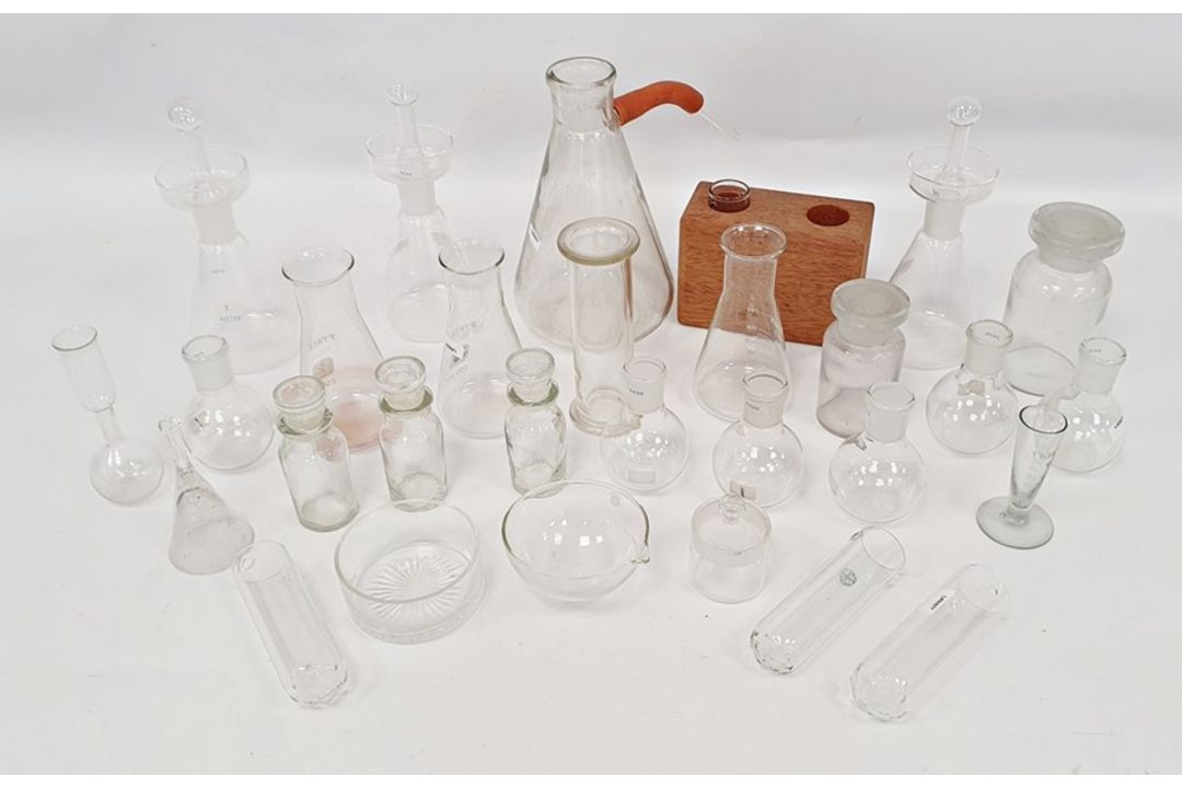 Assorted chemists glassware to include measures, funnels, beakers, test tubes, etc - Image 2 of 2