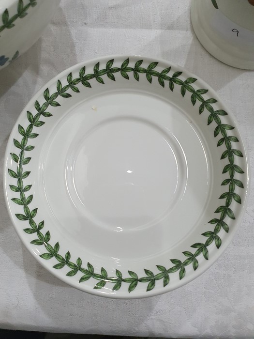 Two Portmeirion rectangular casserole dishes, teapot, circular dish, six coffee cups and saucers and - Image 10 of 14