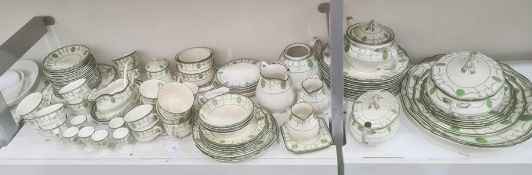 Royal Doulton Countess pattern composite part dinner service, printed green marks, registration