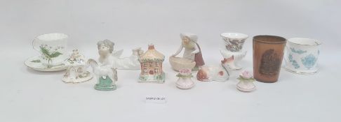 Assorted collection of ceramics including a Ridgeways Pickwick Dickensware mug, a Staffordshire