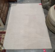 Modern cream ground rug, 201cm x 141cm