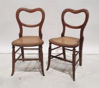 Pair of cane seated chairs (2)