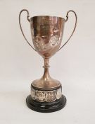 George V silver two-handled trophy cup, Birmingham 1919 ‘The Walthamstow Post Cup, Connaught