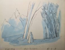 Mike Williams (b.1940) Pen, ink and wash  