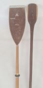 Kober Sportgerat standard oar and another wooden oar (2)