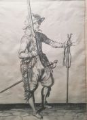 After Jacob de Gheyn (1565-1629) Copperplate engraving  