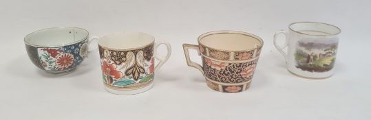 Collection of English porcelain tea wares, circa 1775 and later, comprising a Worcester Japan
