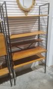 Ladderax unit consisting of pair of uprights and assorted shelves Condition ReportHeight approx