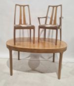 Mid 20th century teak table and six boardroom chairs (7)  Condition ReportDimensions as follows