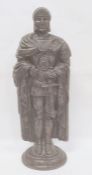 Cast iron Roman centurion figure fireside stand