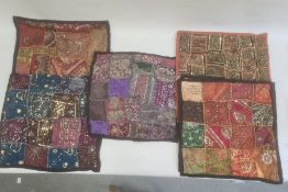 Five Indian-style cushion covers (5)