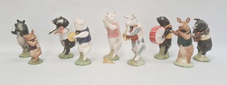 Collection of Keswick orchestral pig models including ‘Matthew Pig’ PP2, ‘Pig Prom’ PP6, ‘