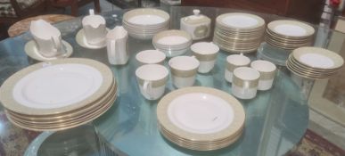 Royal Doulton 'Sonnet' pattern part dinner and tea service, 20th century, printed grey marks