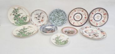 Collection of English pottery and porcelain, 1820 and later, printed and painted marks, including