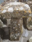 Staddlestone with square top, 70cm high