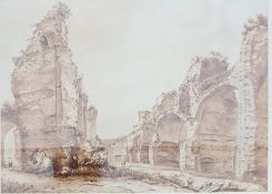 19th century (British school)  Watercolour sepia wash  