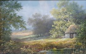 Noel Ripley (British, b. 1944) Oil on canvas 'Storm on the way', signed lower left, titled to