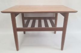 1960's/70's G-Plan coffee table, rectangular with undershelf, 70cm wide
