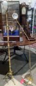 Modern brass standard lamp and a reading lamp (2)