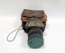 Boxed war-time child's gas mask respirator