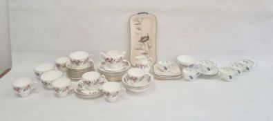 Royal Doulton Kingfisher pattern composite part tea service, printed green marks, registration no.