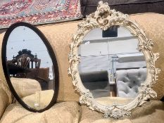 Two oval mirrors (2)