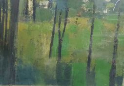 British school (20th century) Oil on board Woodland scene, 41cm x 58cm