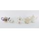 Collection of teapots to include two green decorated Bargeware-style teapots, a Carltonware-style - Image 1 of 9