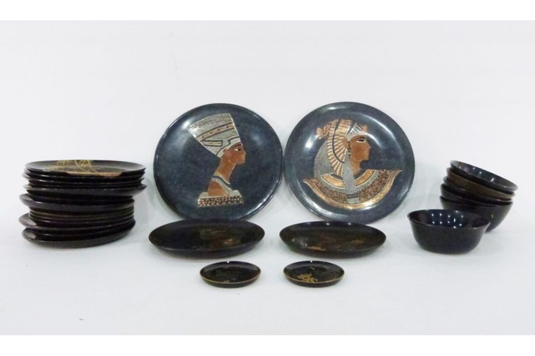 Assorted framed prints, zita, lidded terracotta small pots, a Habana wooden cigar box, a clockwork - Image 3 of 3