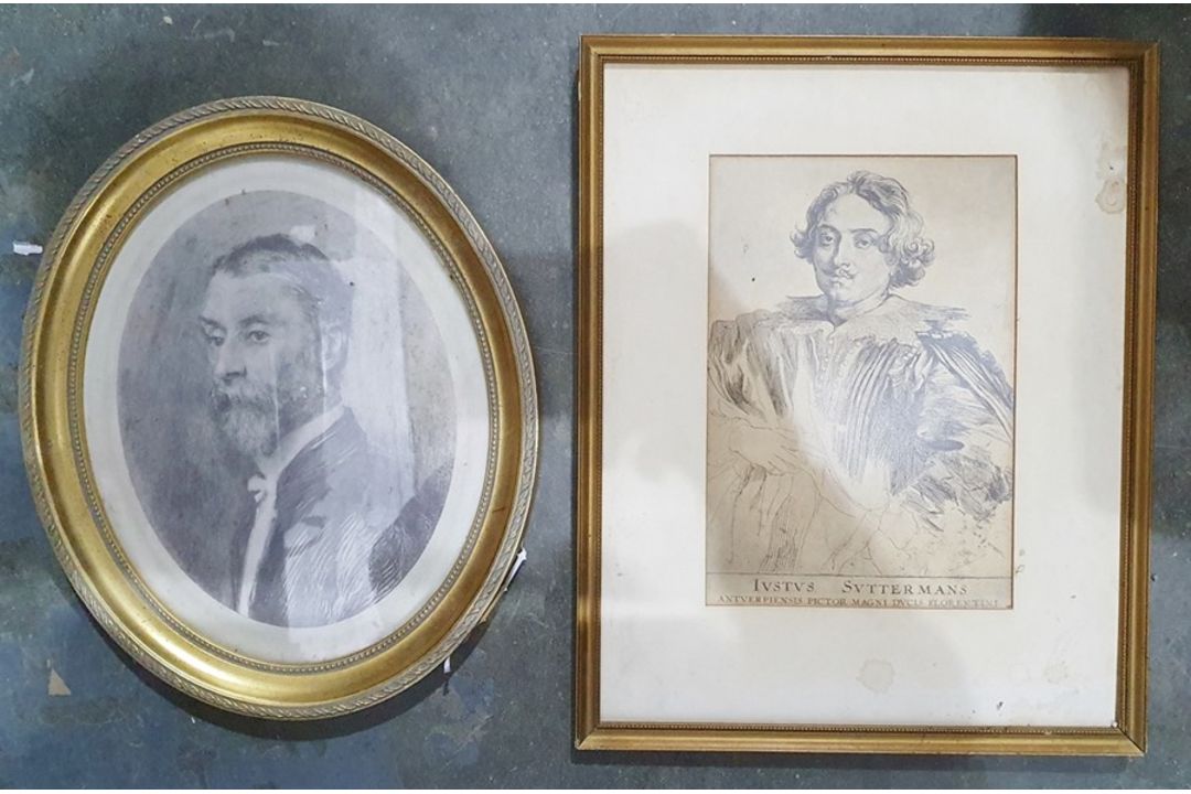 Photograph of a Vickers Victoria III, gilt picture frames and assorted prints and pictures (1 box) - Image 3 of 12