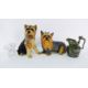 Large resin model of a Cairn Terrier, ceramic model of a Yorkshire Terrier, ceramic model of an - Image 2 of 3