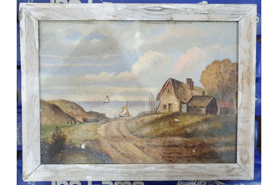 Photograph of a Vickers Victoria III, gilt picture frames and assorted prints and pictures (1 box) - Image 10 of 12