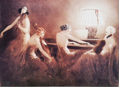 A William Horn Limited edition colour print London from the Southbank, 169/400, signed in the margin