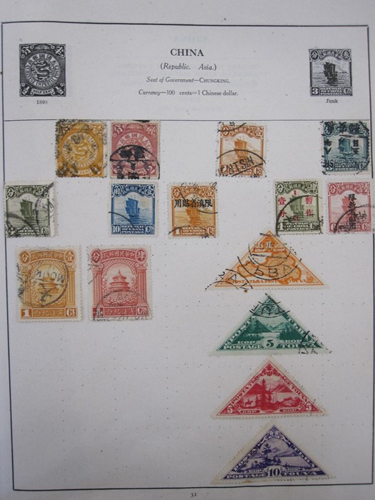 Two albums 7 1d red covers and 1864 (worn cover with 2 x 2d blues, a few Nyassa and Egypt stamps, - Image 4 of 5