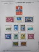 Two Schaubek printed stamp albums for the United Nations, New York 1951-1994, another with