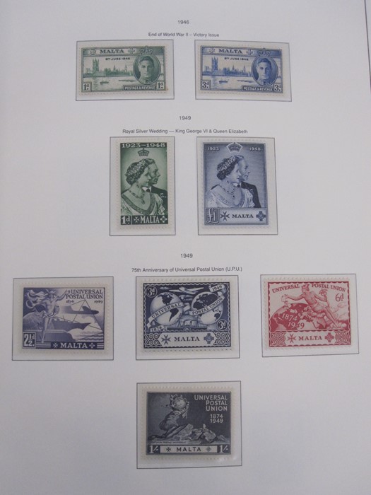 Album of Malta stamps, page of 1/2d 1860 through to 1966 appears complete, includes 1922 10s - Image 13 of 21