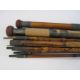 Various cane and other fishing rods, a reel and a net - Image 6 of 8