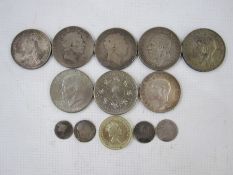 Early 19th century crowns, Victorian double florin, and others etc.