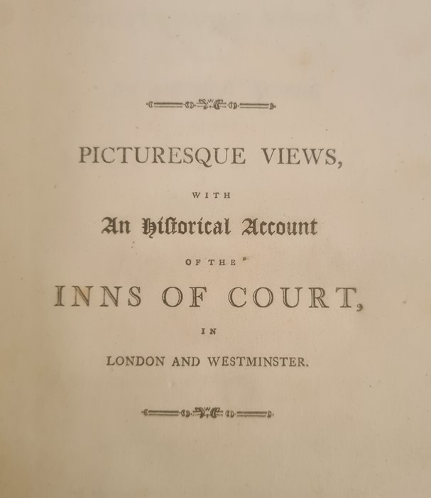 Ireland, Samuel " Picturesque Views with An Historical Account of the Inns of Court in London and - Image 9 of 12
