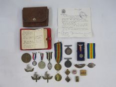 WWI War Medal and Victory Medal named to 