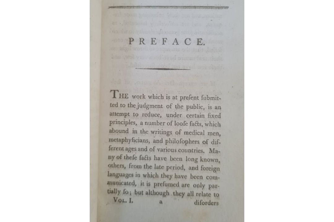 Crichton, Alexander " An Enquiry into the Nature and Origin of Mental Derangement. Comprehending A - Image 6 of 52