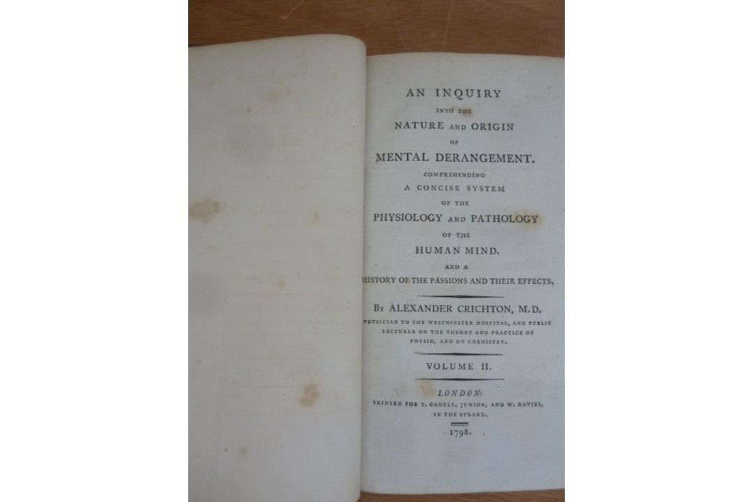 Crichton, Alexander " An Enquiry into the Nature and Origin of Mental Derangement. Comprehending A - Image 46 of 52