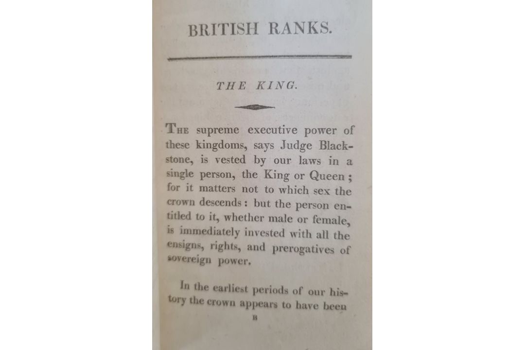 [ Lamb, Charles]  " The Book of Ranks and Dignities of British Society - chiefly Intended for the - Image 9 of 10